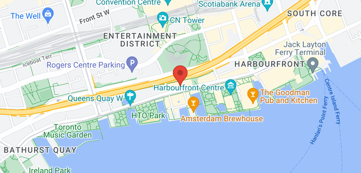 map of #3003 -260 QUEENS QUAY W